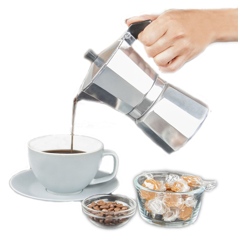 Moka Pot Stove - Aluminum Espresso Maker Latte Coffee Maker
