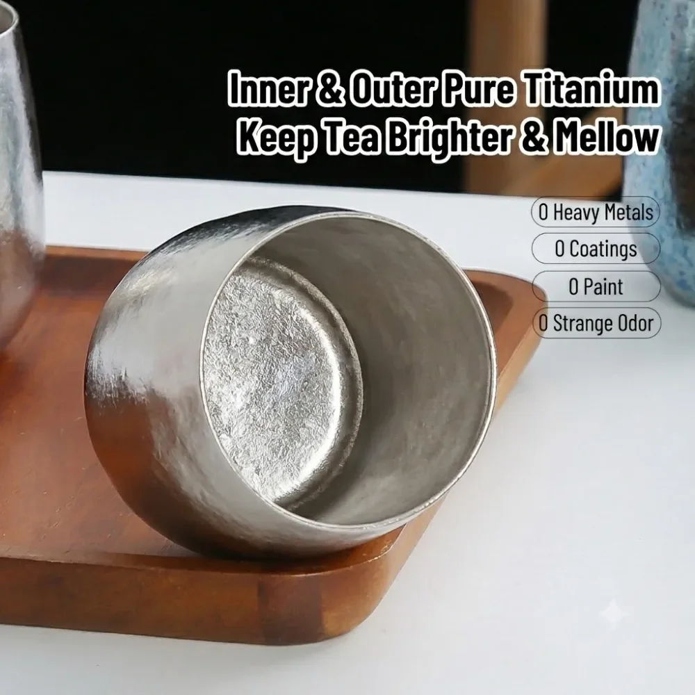 Xbloom Coffee Tea - Pure Titanium Double-Wall Coffee Mug Water