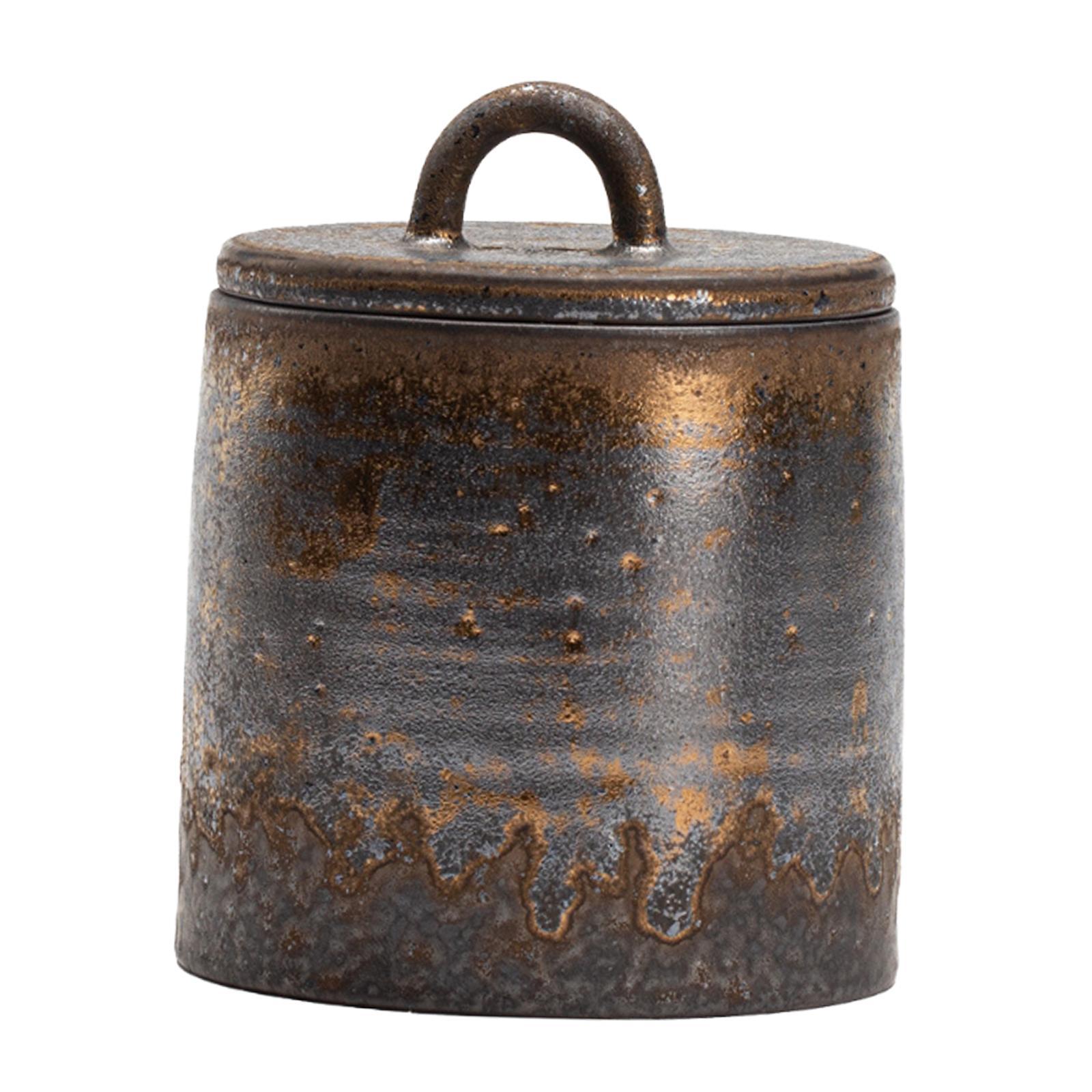 Coffee Tea Sugar - Ceramic Tea Canister with Airtight Lid