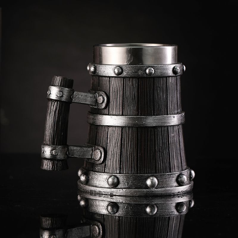 Xbloom Coffee Tea - Wood Grain Beer Glass Resin Stainless