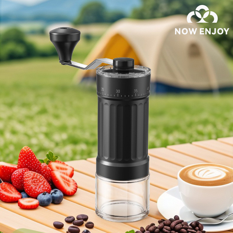 NOW ENJOY Manual Coffee Grinde - Burr Hand Grinder ulasan dan harga