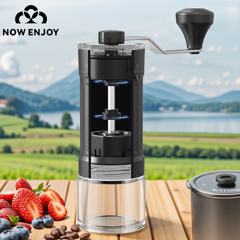 NOW ENJOY Manual Coffee Grinde - Burr Hand Grinder ulasan dan harga