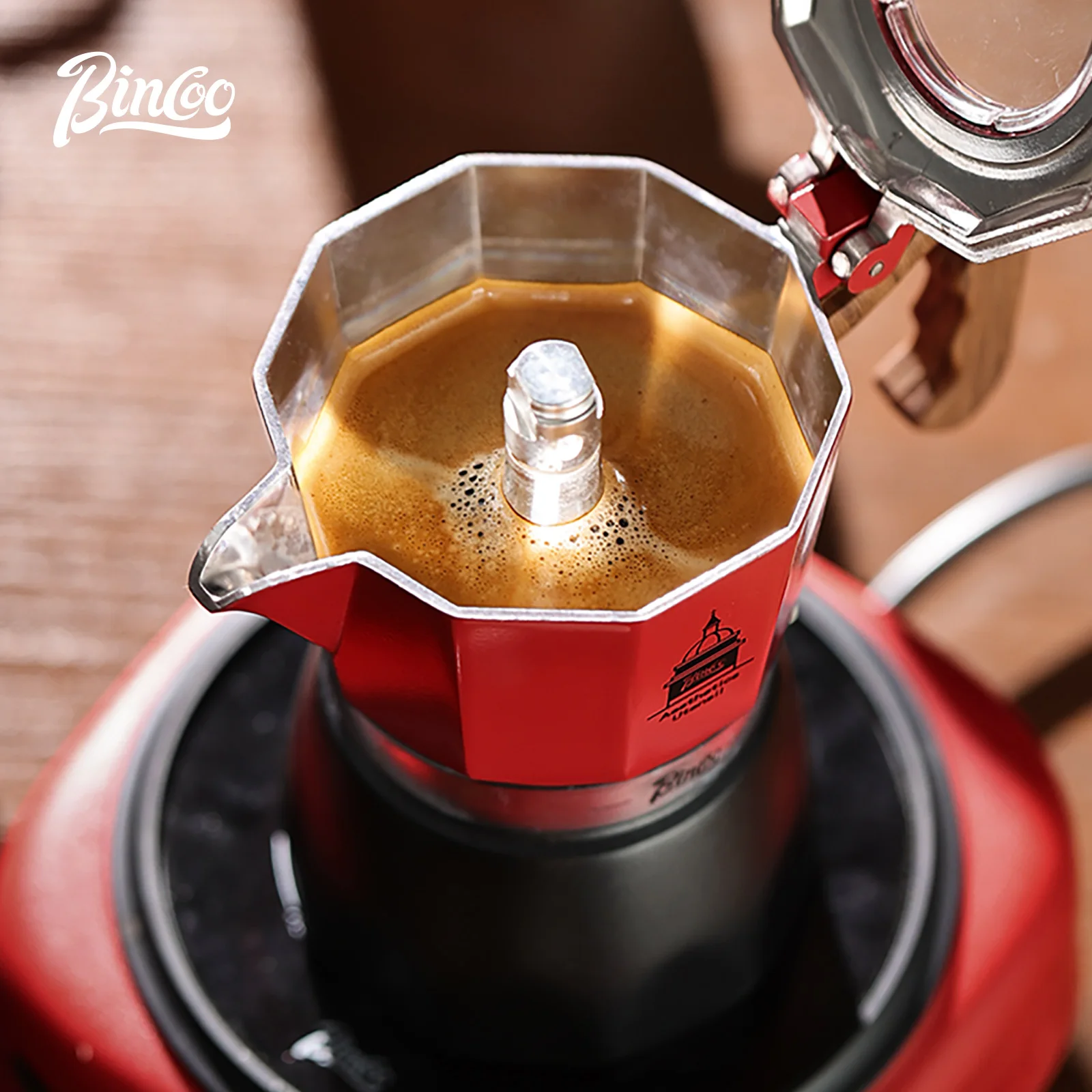 Bincoo Double Valve Coffee Mok - Moka Pot Stove ulasan dan harga