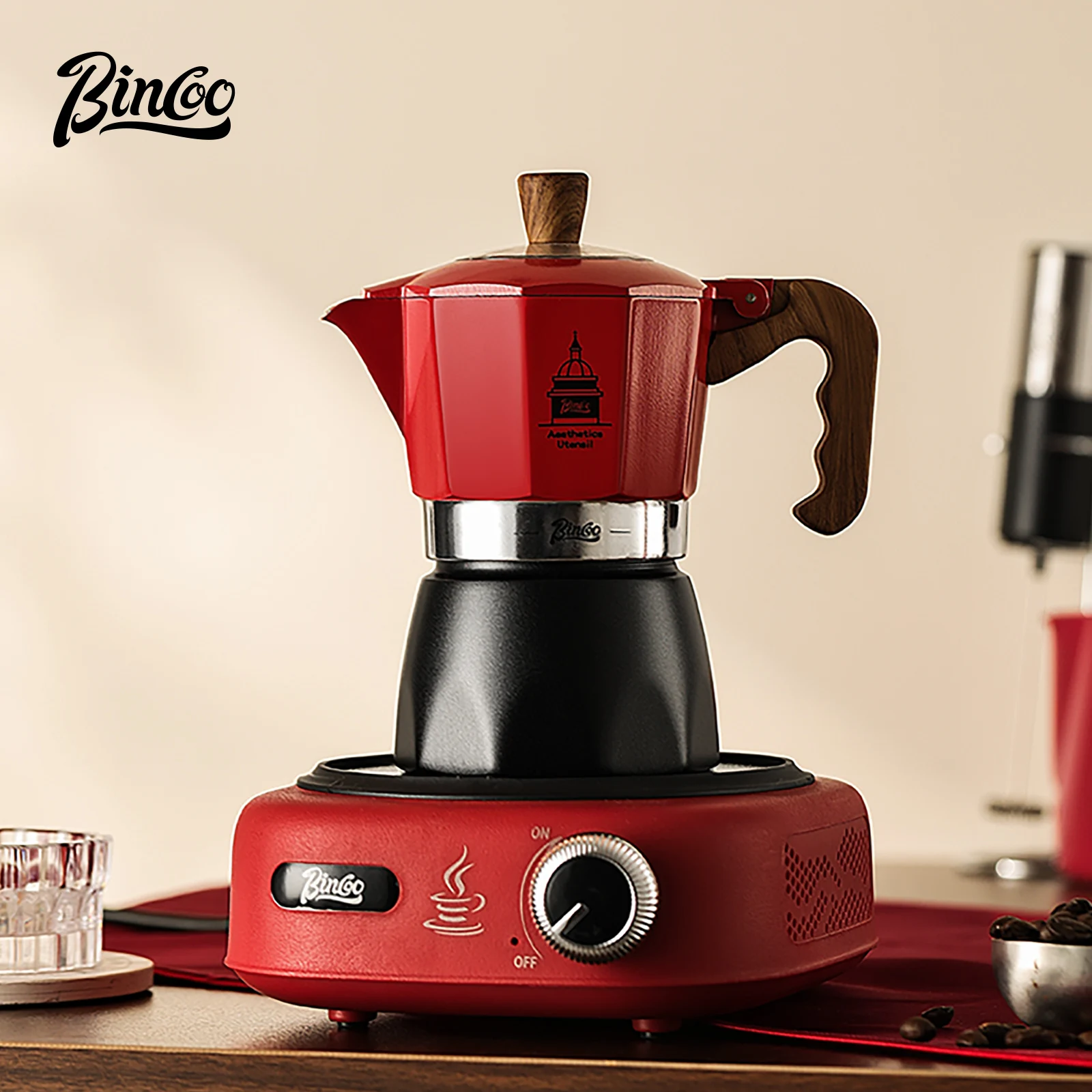 Bincoo Double Valve Coffee Mok - Moka Pot Stove ulasan dan harga