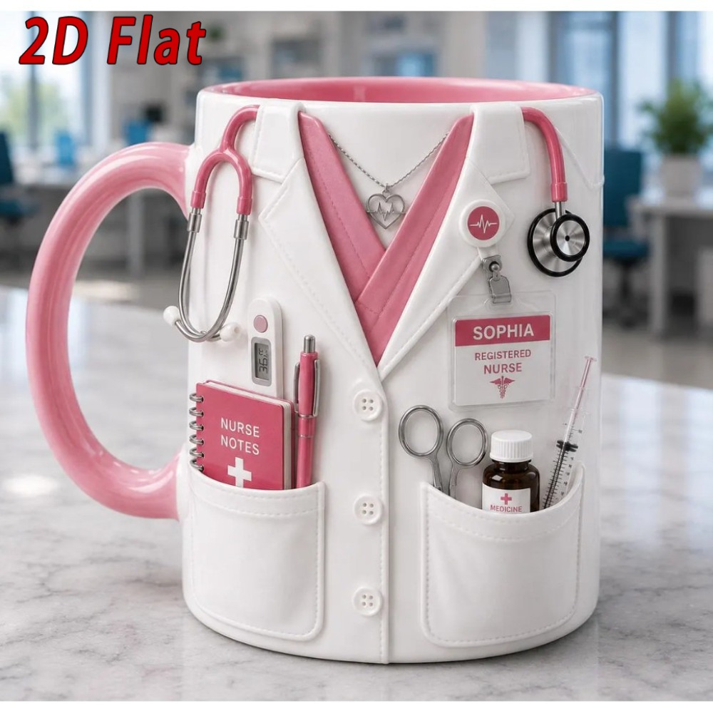 Custom Name Nurse Mug 11oz Cer - Coffee Tea Name ulasan dan harga