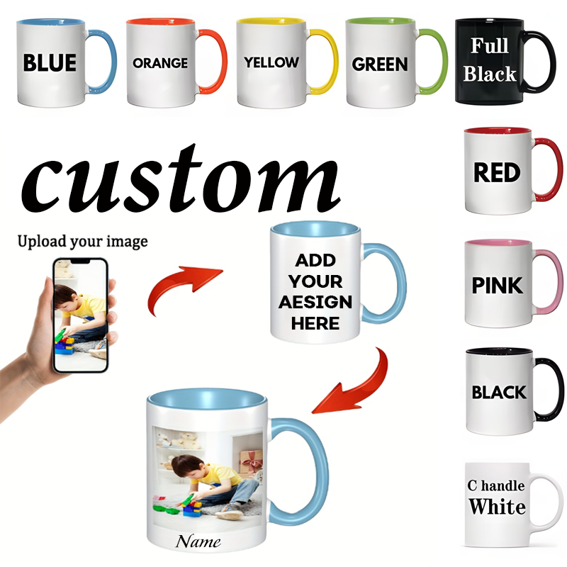 Custom Name Image Text Cup 11o - Coffee Tea Images ulasan dan harga