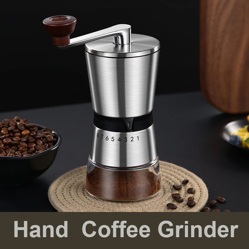 8 Adjustable Manual Coffee Gri - Burr Hand Grinder ulasan dan harga
