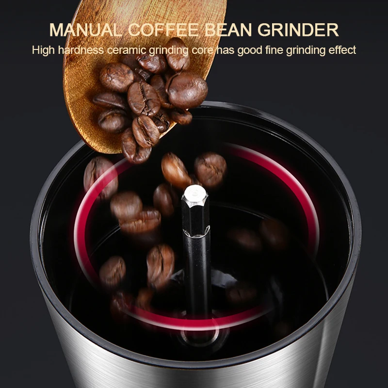 8 Adjustable Manual Coffee Gri - Burr Hand Grinder ulasan dan harga