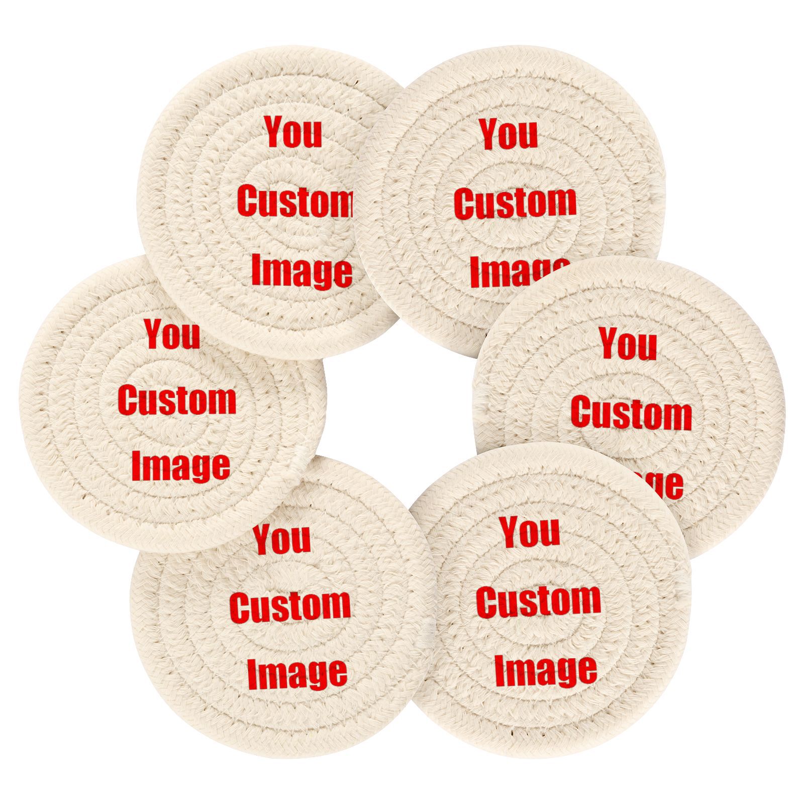 6Pcs Cup Coasters for Drinks A - Coffee Tea Images ulasan dan harga