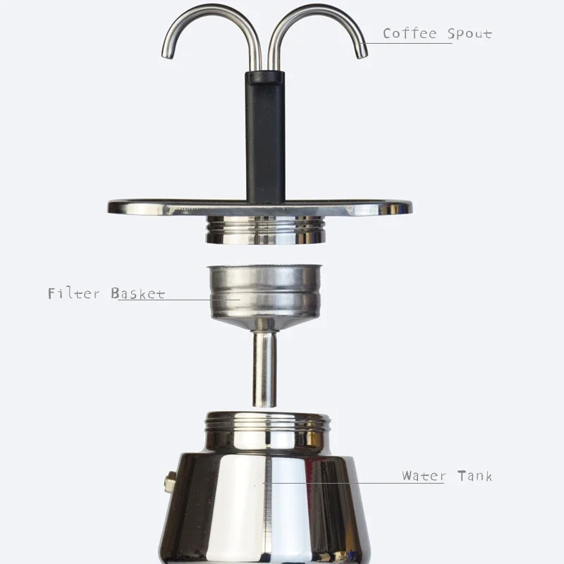 200ML Mini Moka Pot Double Tub - Moka Pot Stove ulasan dan harga
