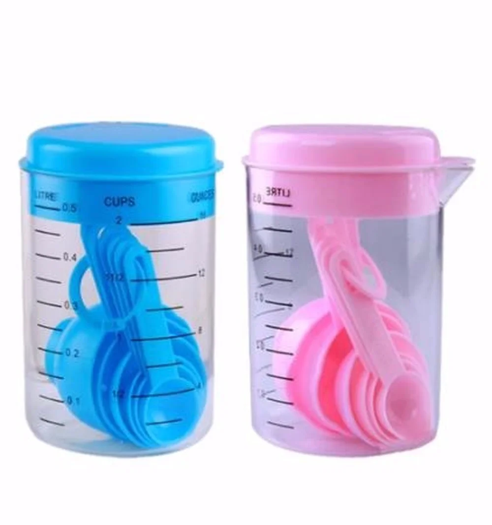 7 Pieces / Set Plastic Measuri - Coffee Tea And Sugar Set ulasan dan harga