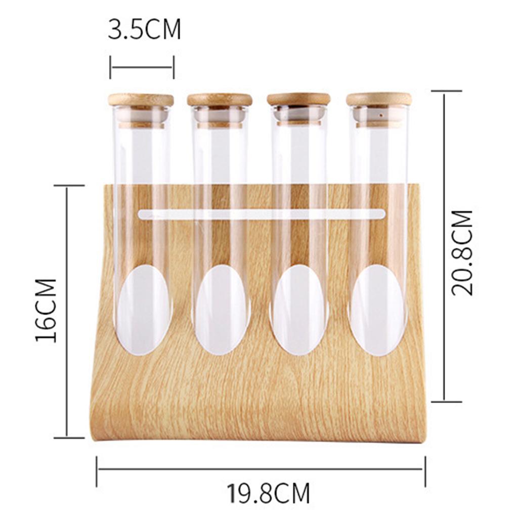 Glass Tube Storage Rack Visibl - Coffee Tea & Jane ulasan dan harga