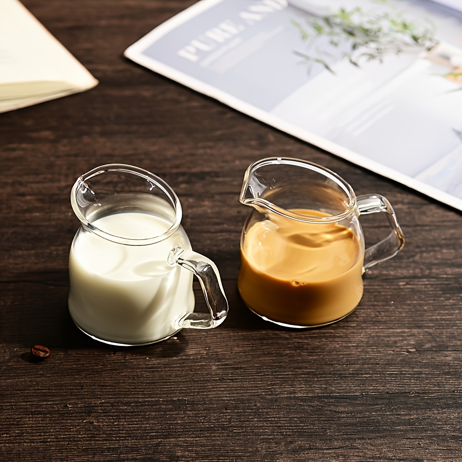 2pcs Mini Glass Espresso Cup C - Barista Milk Jug ulasan dan harga