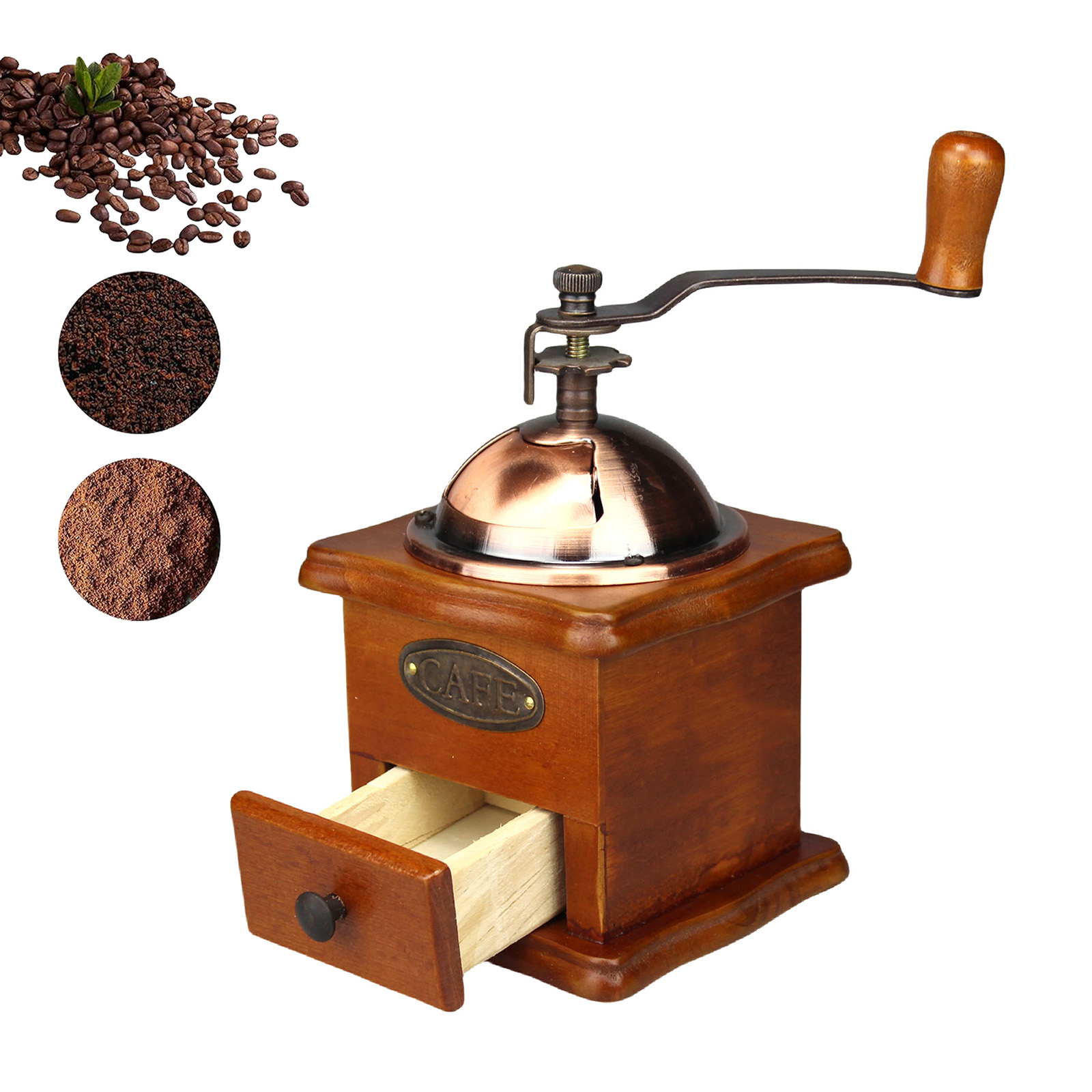 Antique Manual Coffee Grinder  - Burr Hand Grinder ulasan dan harga