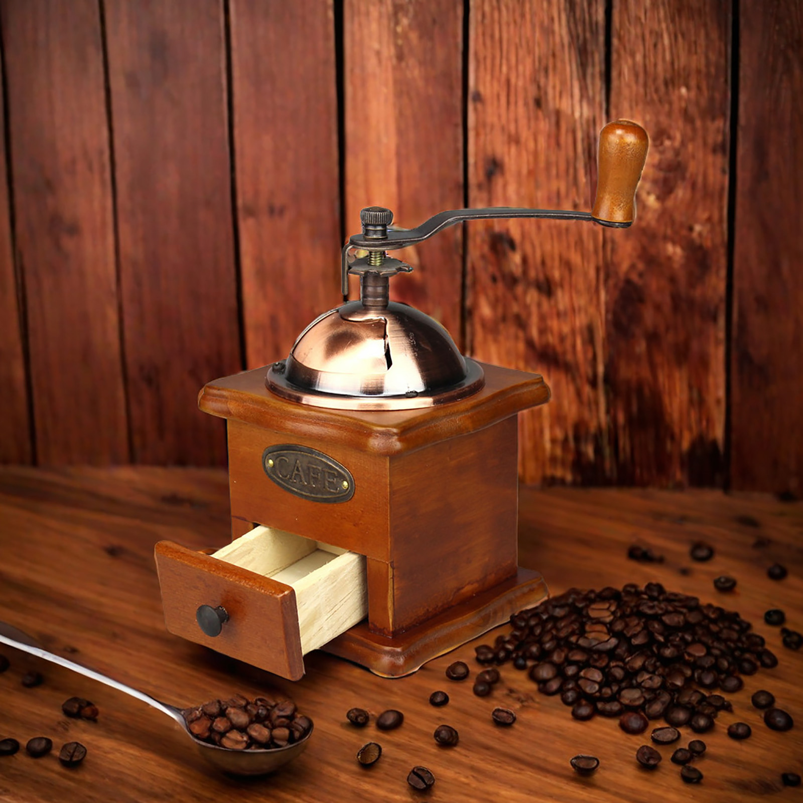 Antique Manual Coffee Grinder  - Burr Hand Grinder ulasan dan harga