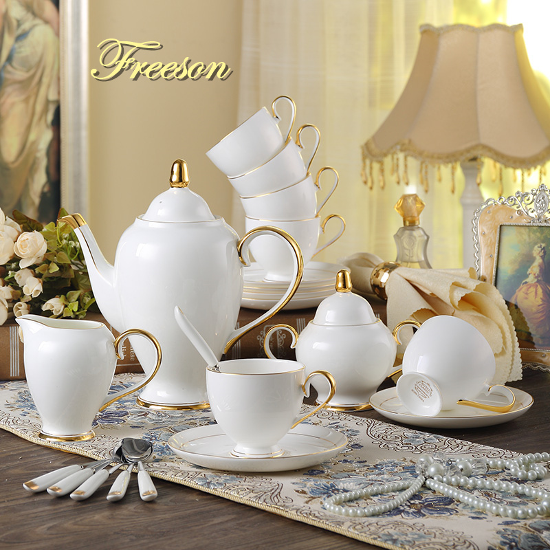 Grace Bone China Coffee Set Wh - Coffee Tea Sugar ulasan dan harga