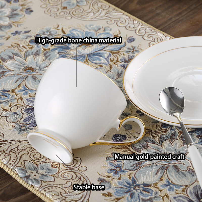 Grace Bone China Coffee Set Wh - Coffee Tea Sugar ulasan dan harga