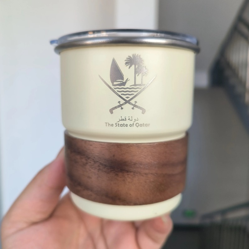 1 pcs The State of Qatar Logo  - Coffee Tea Name ulasan dan harga