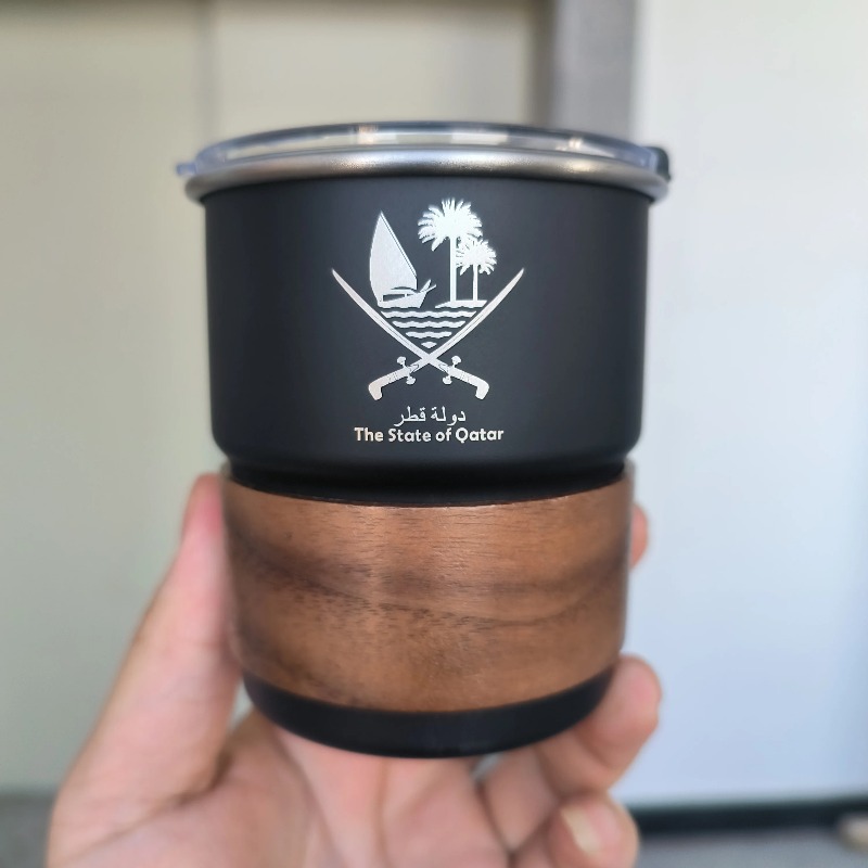 1 pcs The State of Qatar Logo  - Coffee Tea Name ulasan dan harga