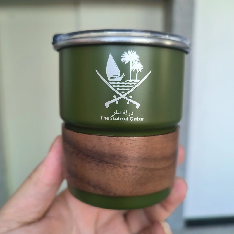 1 pcs The State of Qatar Logo  - Coffee Tea Name ulasan dan harga