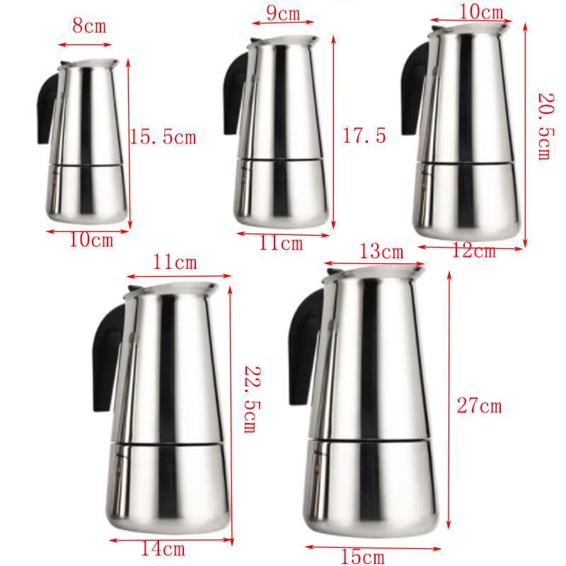 100ml/200ml/300ml/450ml/600ml  - Moka Pot Stove ulasan dan harga