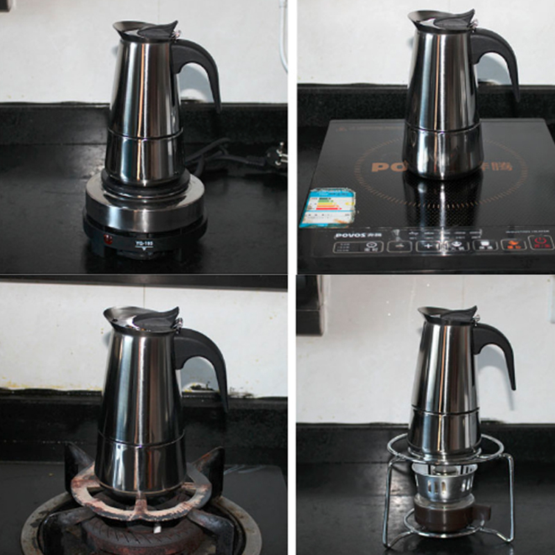100ml/200ml/300ml/450ml/600ml  - Moka Pot Stove ulasan dan harga