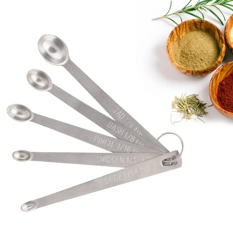 5pcs/Set Small Measuring Spoon - Coffee Tea And Sugar Set ulasan dan harga
