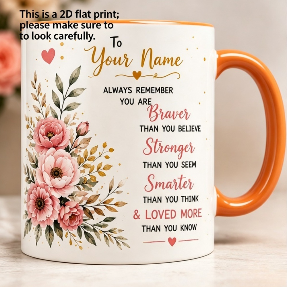 Custom Name 2D Print Coffee Mu - Coffee Tea Name ulasan dan harga