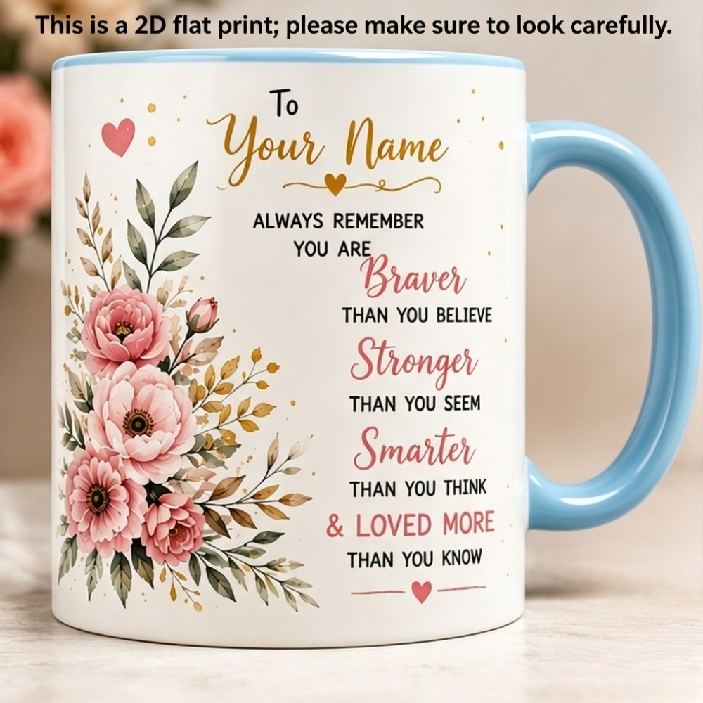 Custom Name 2D Print Coffee Mu - Coffee Tea Name ulasan dan harga