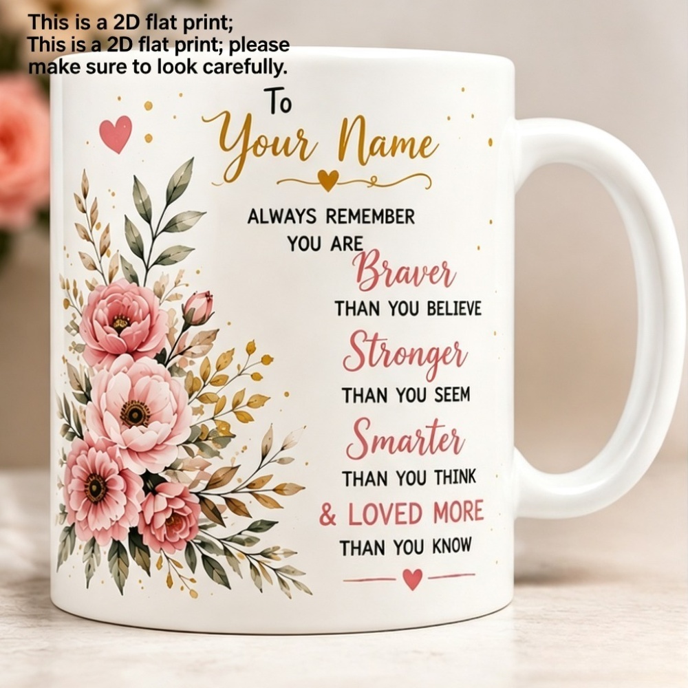 Custom Name 2D Print Coffee Mu - Coffee Tea Name ulasan dan harga