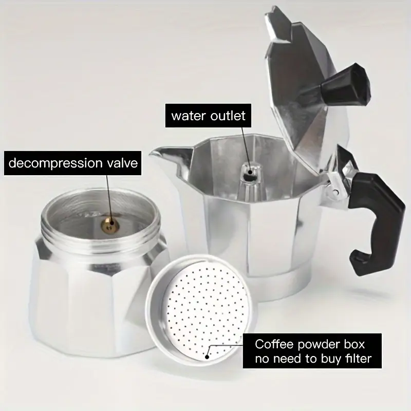 Classic Aluminum Moka Pot 50-3 - Moka Pot Stove ulasan dan harga