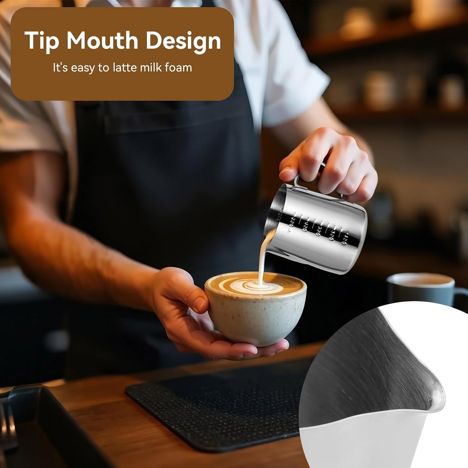 Milk Frothing Pitcher Espresso - Barista Milk Jug ulasan dan harga