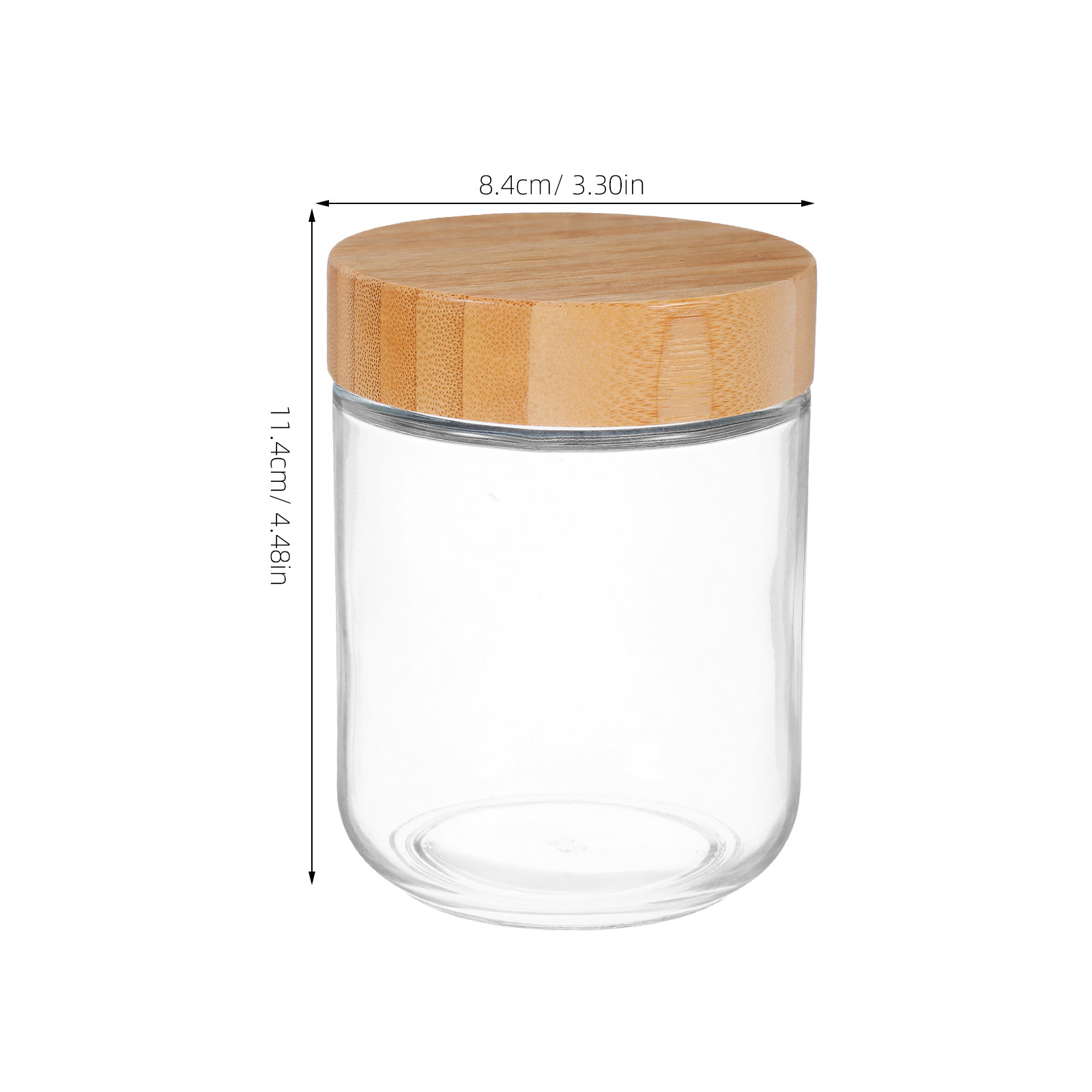 4Pcs Sturdy Glass Canisters wi - Coffee Tea Sugar ulasan dan harga