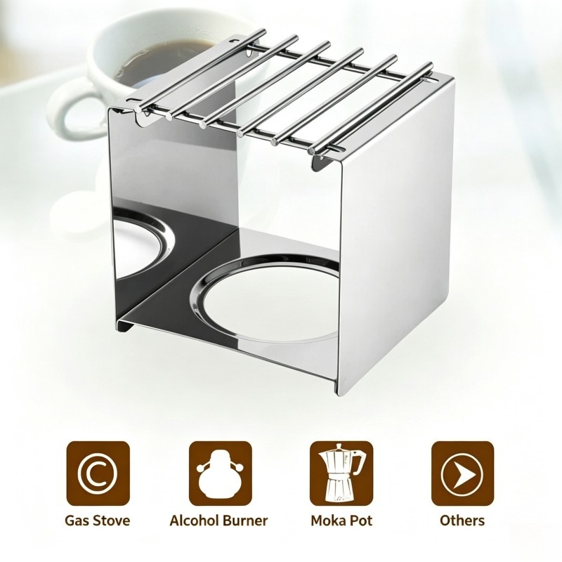 Stainless Steel Square Coffee  - Moka Pot Stove ulasan dan harga