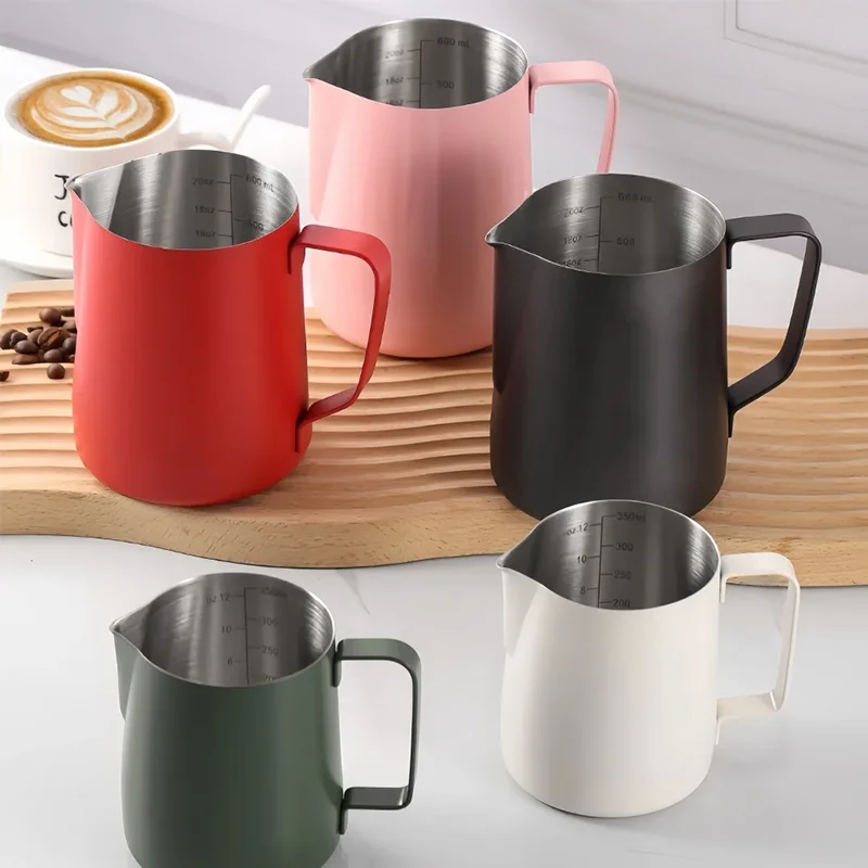 350/600ML Coffee Milk Frothing - Barista Milk Jug ulasan dan harga