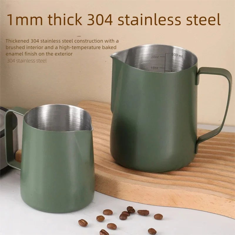 350/600ML Coffee Milk Frothing - Barista Milk Jug ulasan dan harga