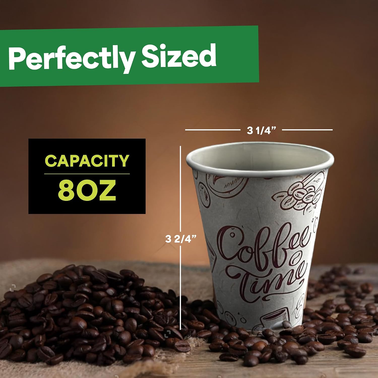1000 Pack 8 oz Disposable Coff - Coffee Tea Images ulasan dan harga