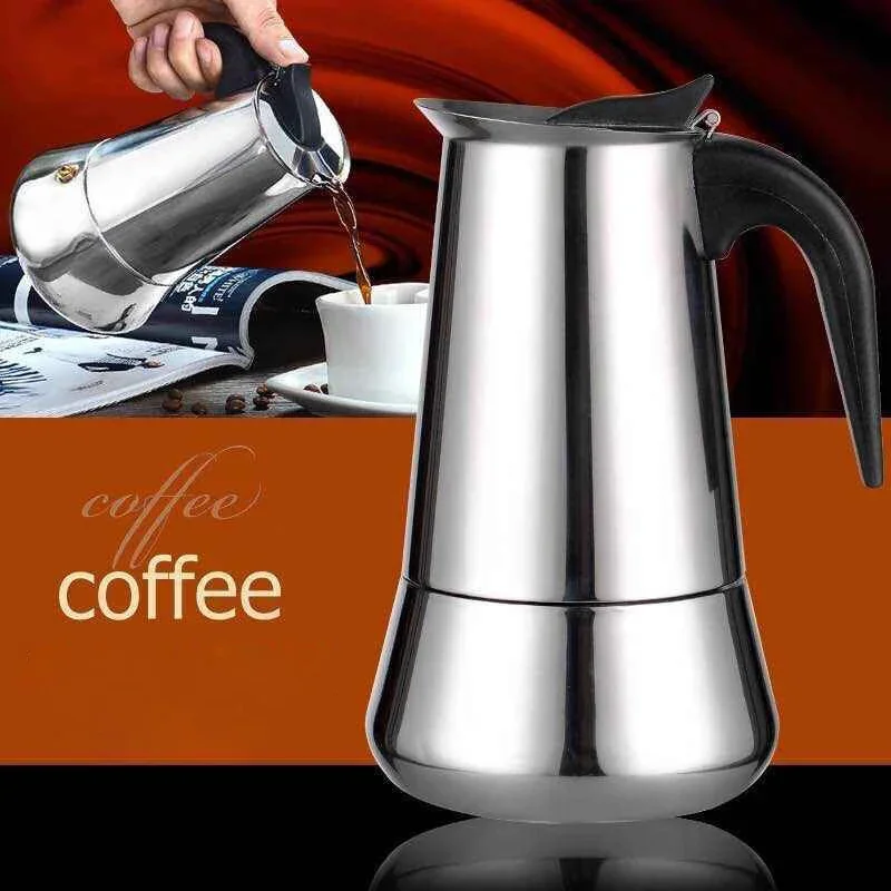 Mokka Espresso Latte Percolato - Moka Pot Stove ulasan dan harga