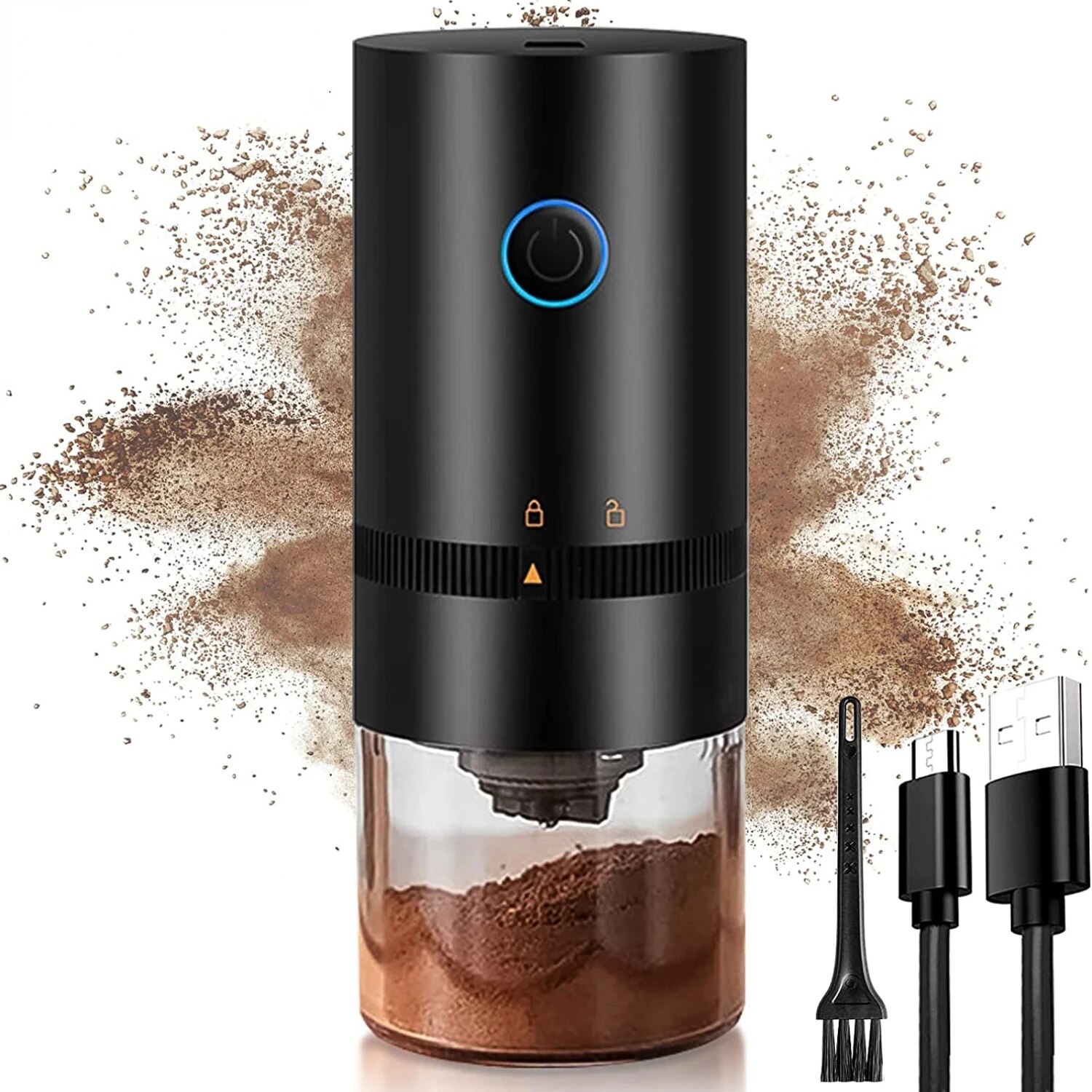 Coffee Grinder TYPE C USB Char - Burr Hand Grinder ulasan dan harga