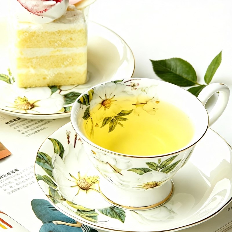 21pcs set, real bone china the - Coffee Tea Sugar ulasan dan harga