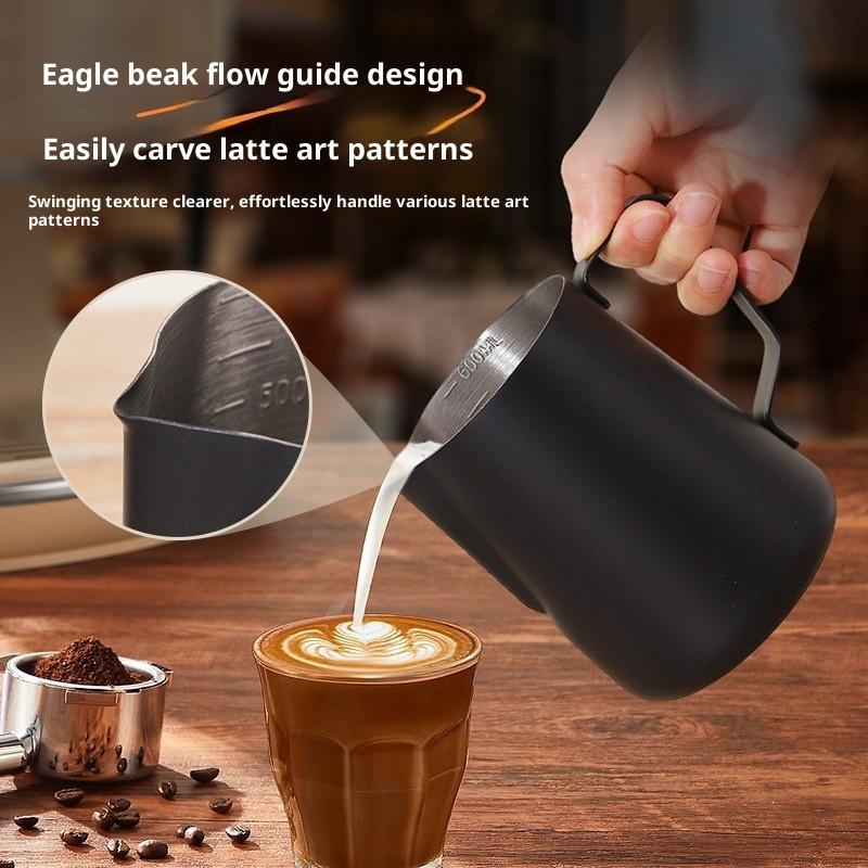 350/600ML Coffee Milk Frothing - Barista Milk Jug ulasan dan harga