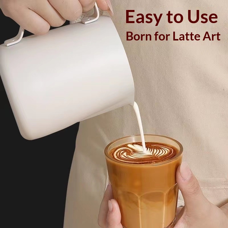 Coffee Milk Frothing Pitcher J - Barista Milk Jug ulasan dan harga