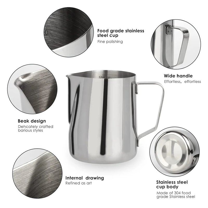 Milk Frothing Pitcher 350/600m - Barista Milk Jug ulasan dan harga