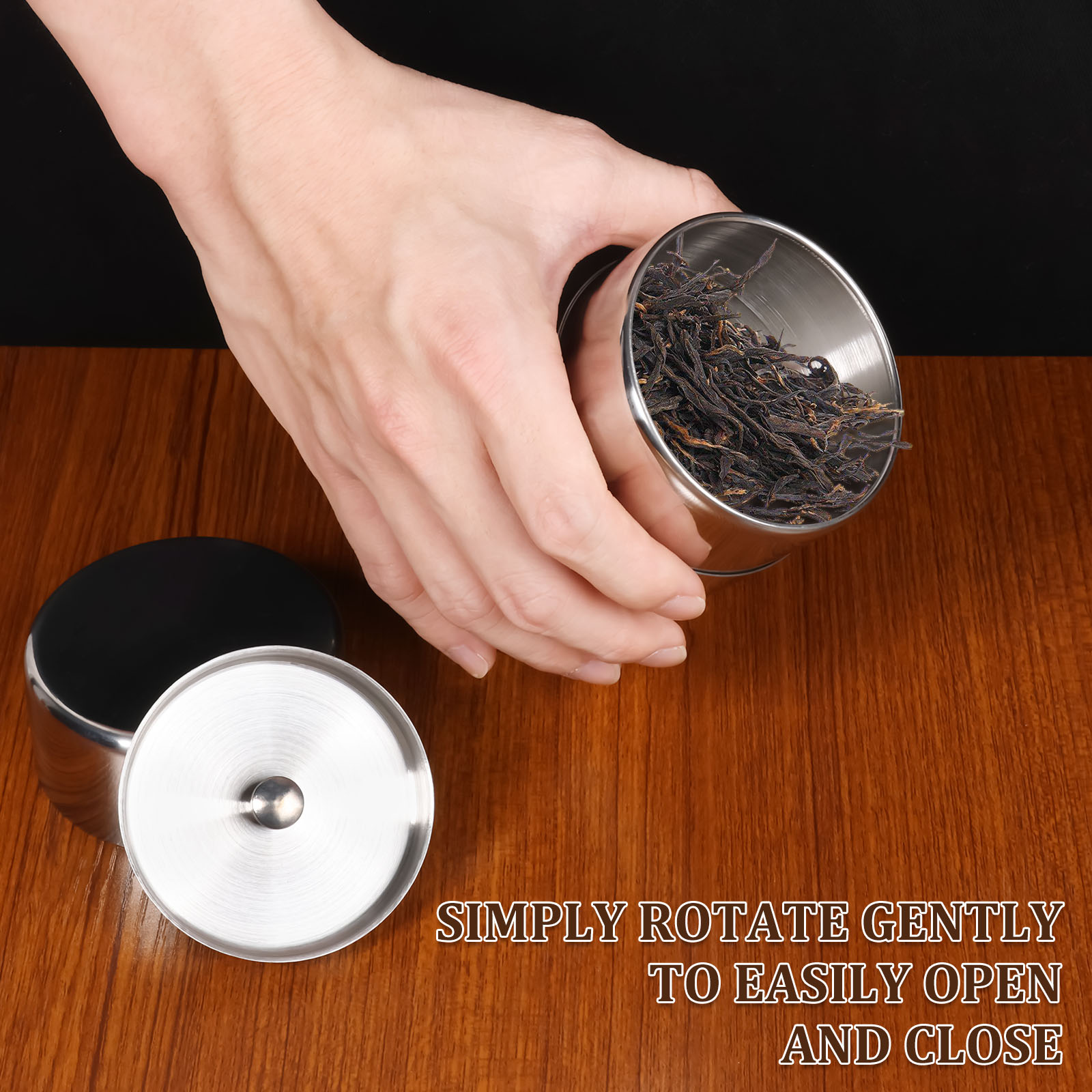 Stainless Steel Tea Leaf Tins  - Coffee Tea Sugar ulasan dan harga