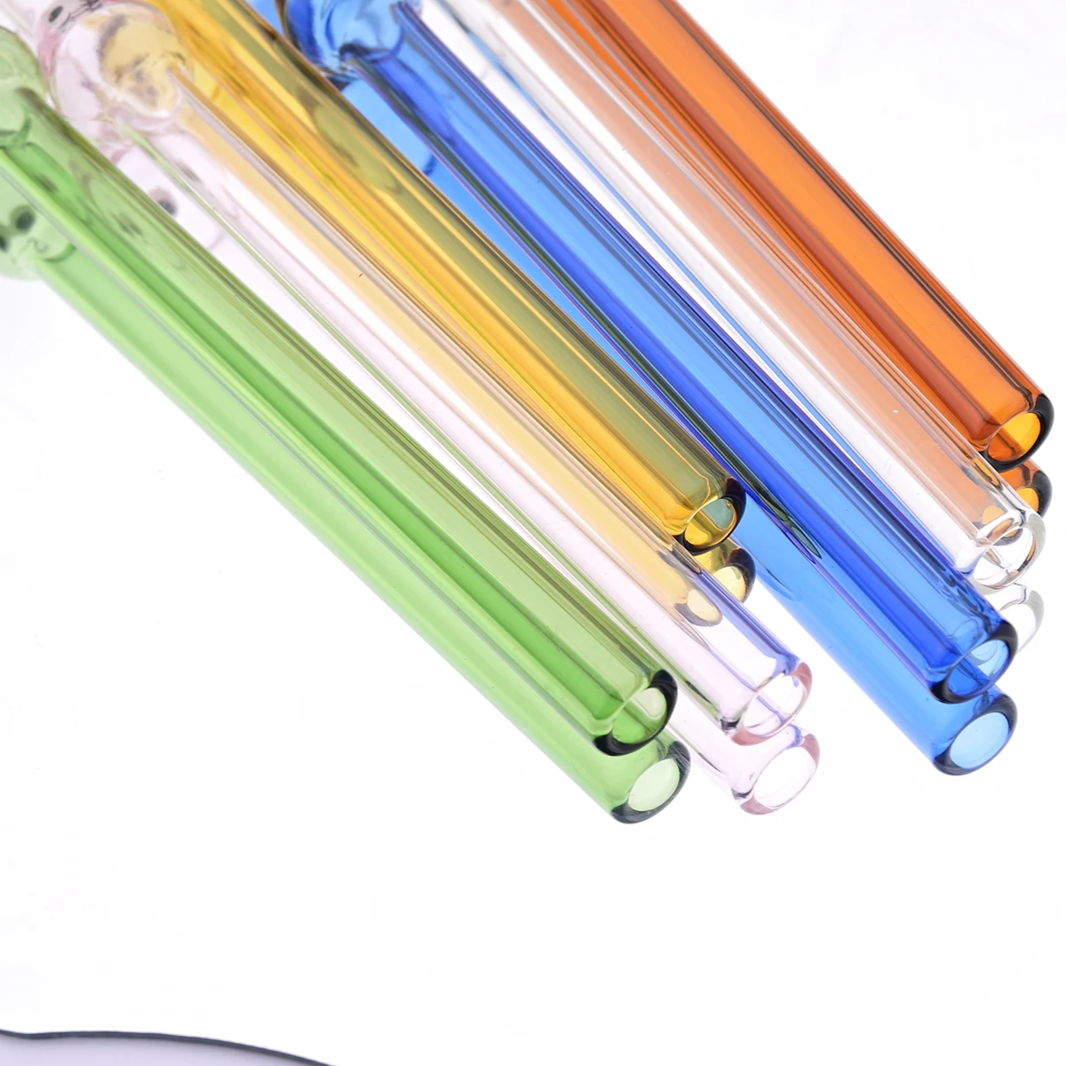 4pcs Wide 12mm Glass Straw Set - Coffee Tea And Sugar Set ulasan dan harga