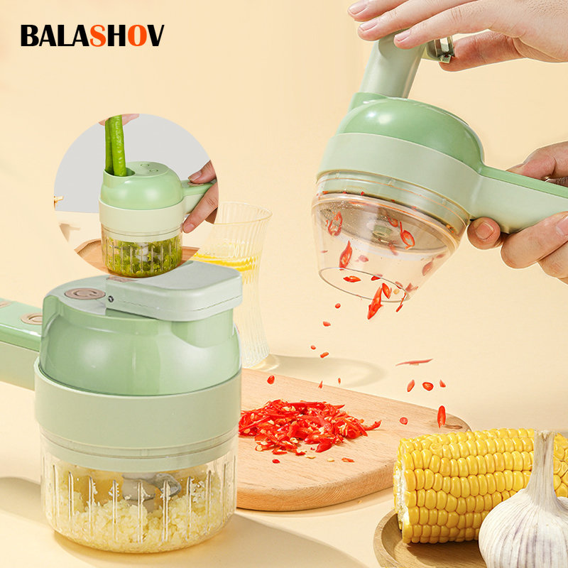 4In1 Electric Vegetable Cutter - Burr Hand Grinder ulasan dan harga