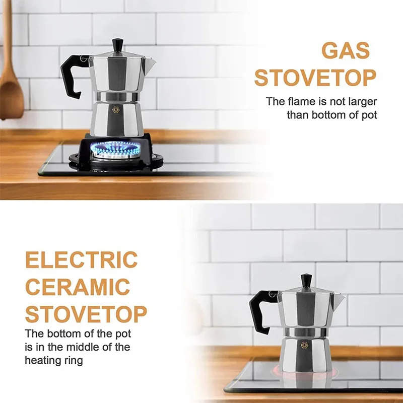 Moka Pot Italian Coffee Machin - Moka Pot Stove ulasan dan harga