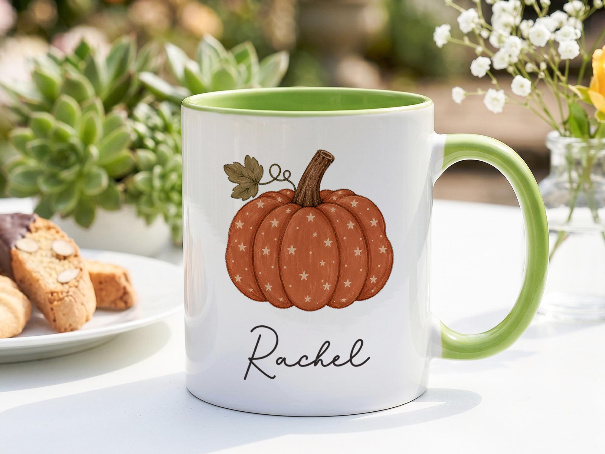 Personalized Pumpkin Mug, Cust - Coffee Tea Name ulasan dan harga