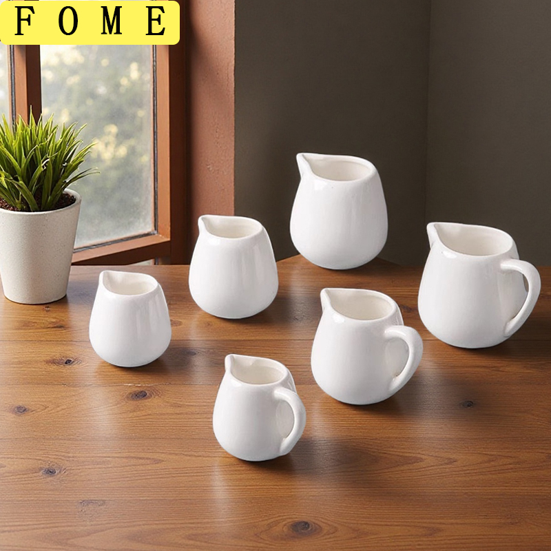 FOME Mini Ceramic Milk Jug Wit - Barista Milk Jug ulasan dan harga