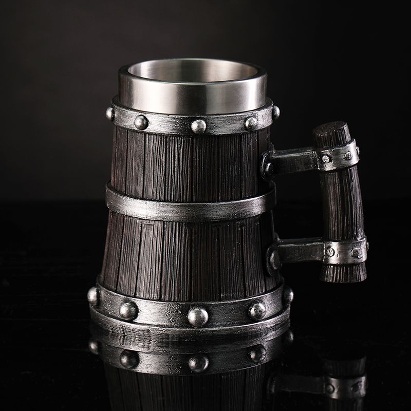 Wood Grain Beer Glass Resin St - Xbloom Coffee Tea ulasan dan harga